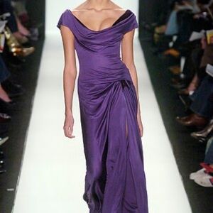 Carolina Herrera Purple  Scoop Neck  Fall 2005
